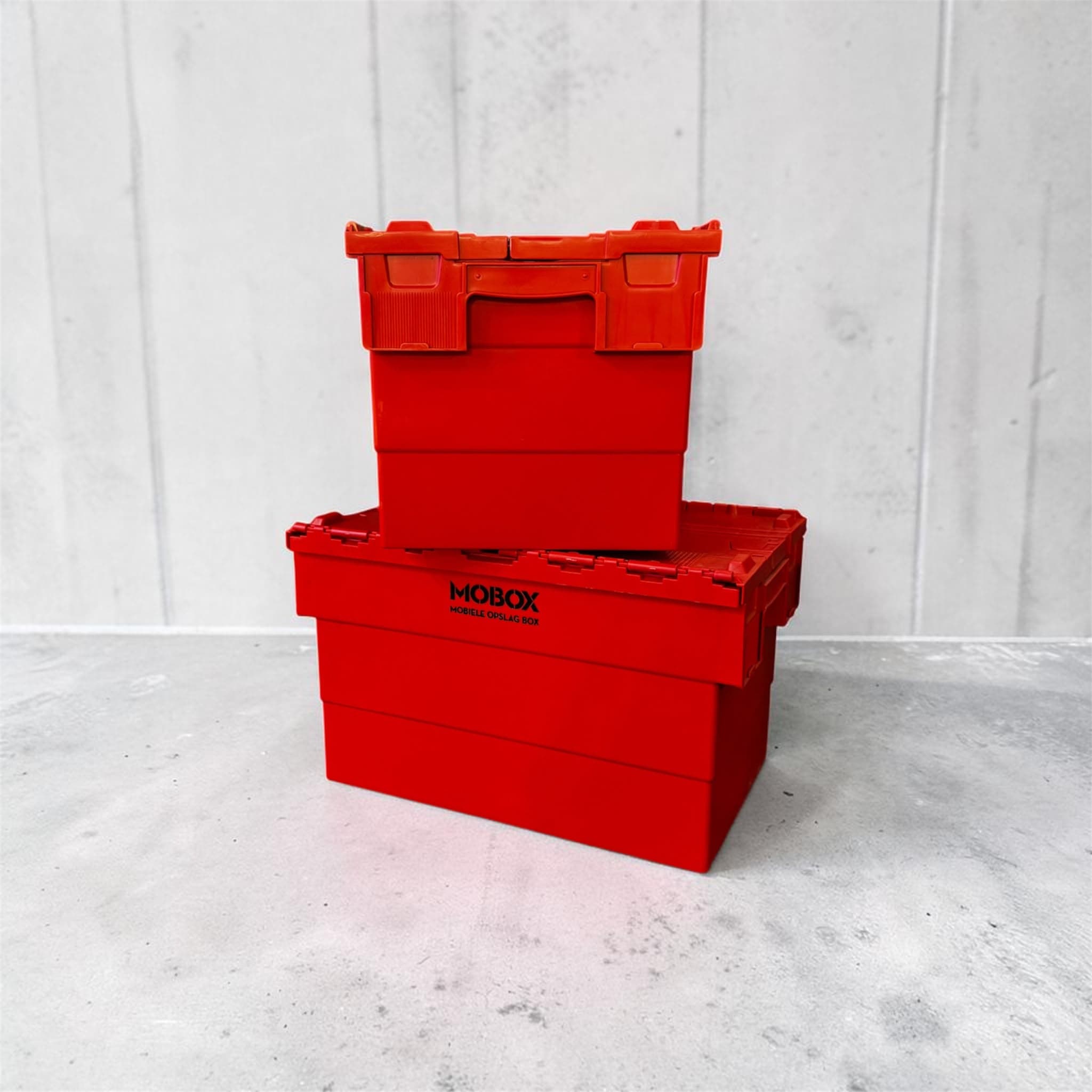 Distributiebakken voorzien van 2-delig deksel verhuur per maand
